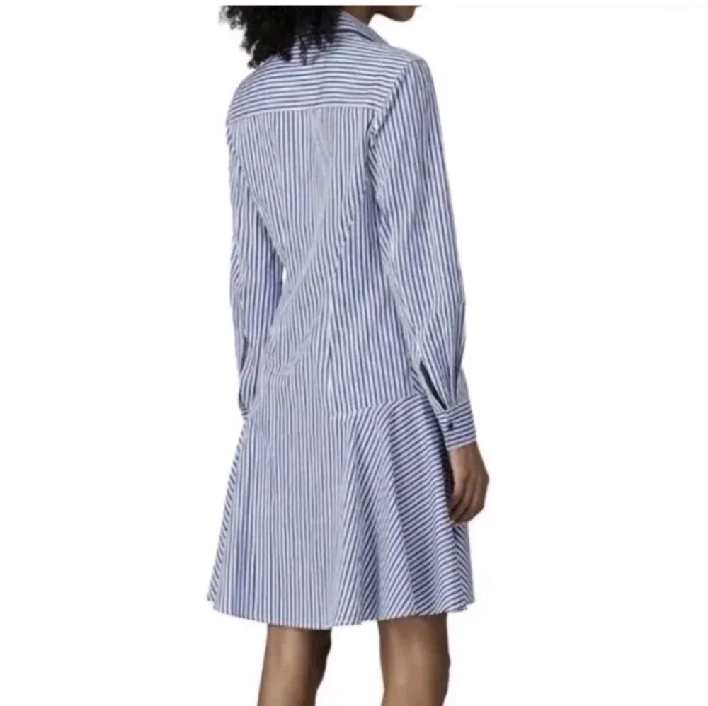 Derek Lam Striped Button Down Collared Shirt Dres… - image 2